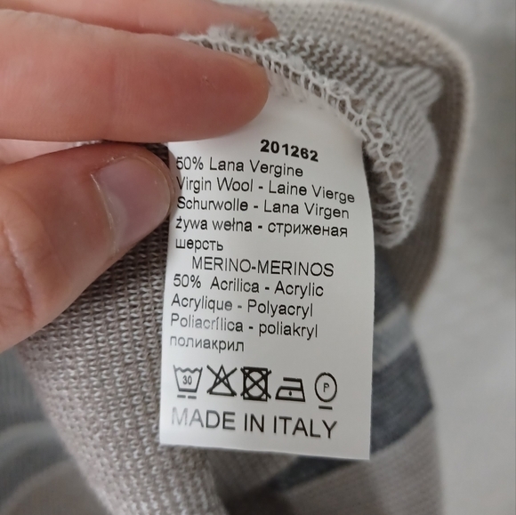 Elegant Patchwork Sweater - Cream and Brown - Picture 6 of 6